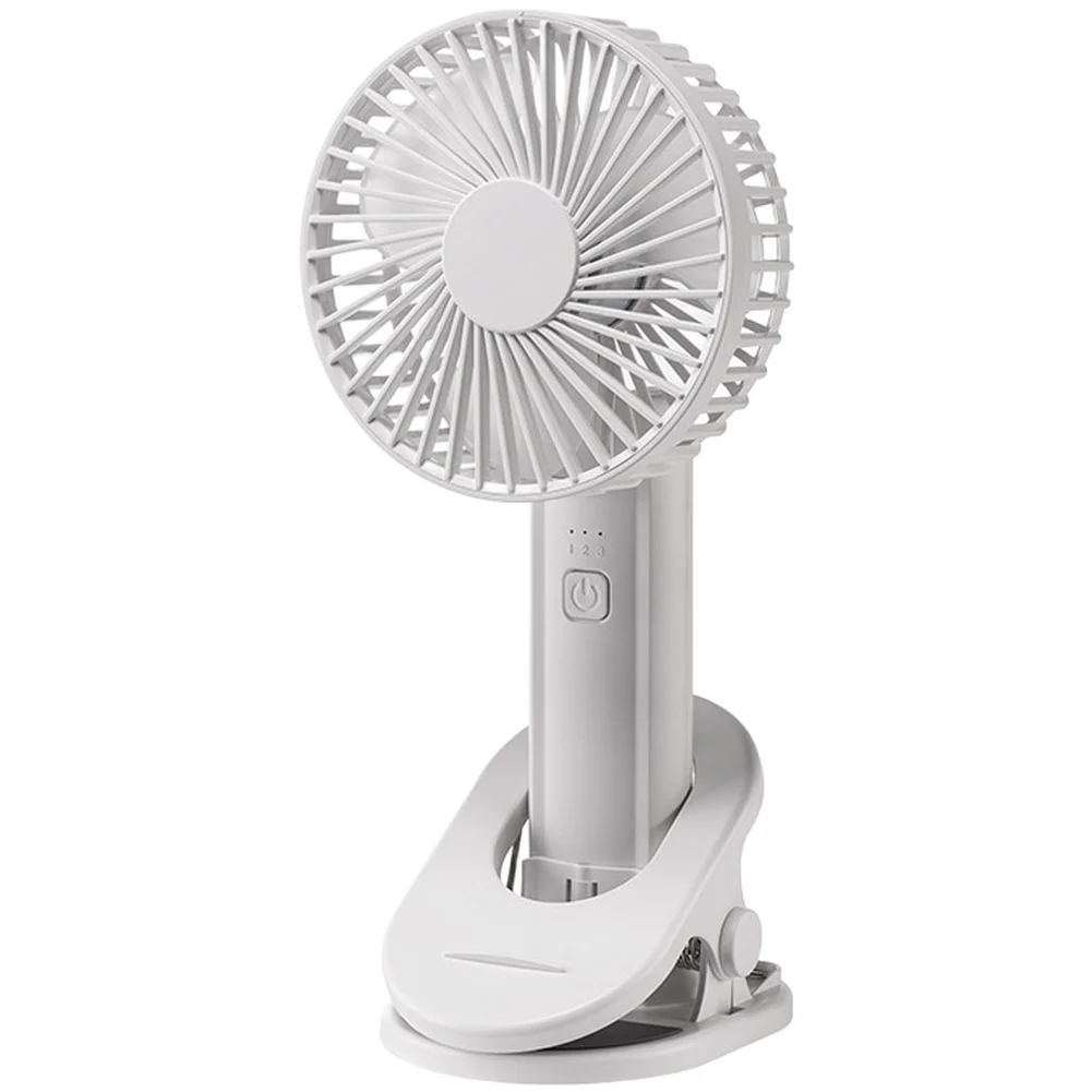 Handheld Clip Fan with Built-in 2000mAh Battery 3 Levels Brushless Motor Under 36dB for Desktop Travel Camping