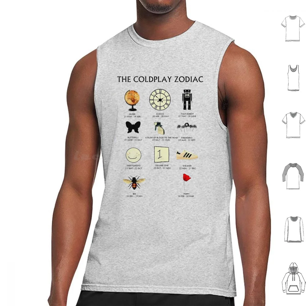Symbol Vintage Tank Tops Vest Sleeveless Ahfod World Tour Concert A Head Full Of Dreams New Logo Higher Power Music Of