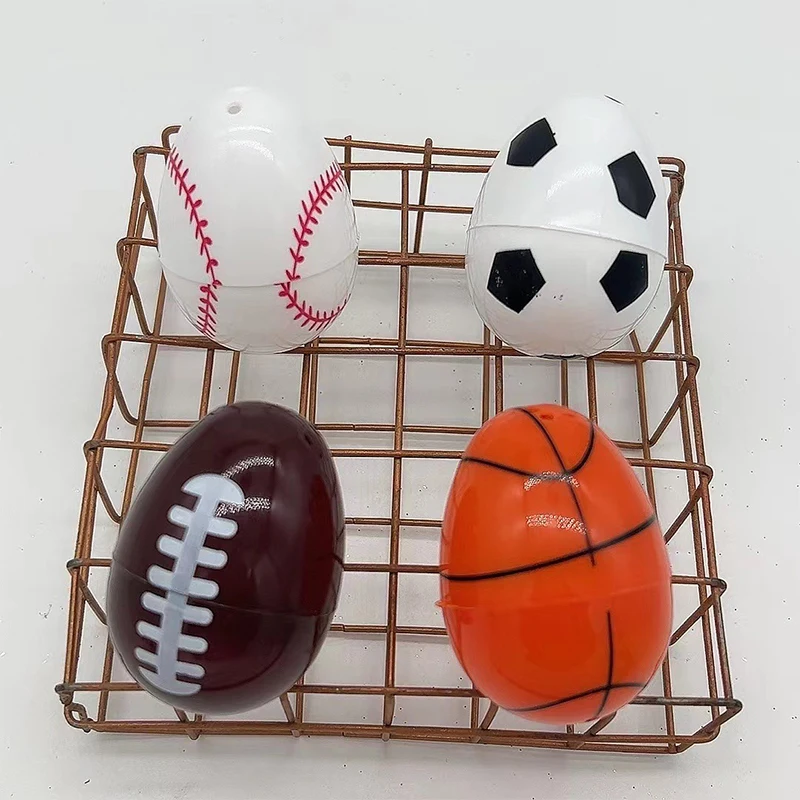 Paaseieren Kid Cadeau Speelgoed Paasmand Decor Sportballen Eieren Voetbal Basketbal Honkbal Schattig Plastic Ei