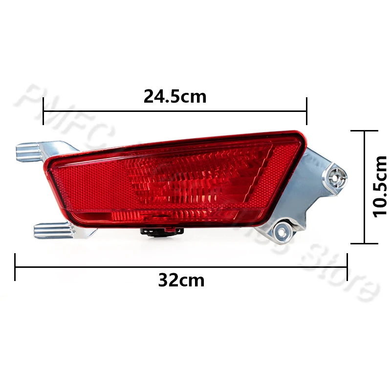 Rear Bumper Brake Light Reflector Fog Lamp Stop Lamp With Bulb For Land Rover Range Evoque 2011 2012-2018 LR025149-B RRL962-AM-L