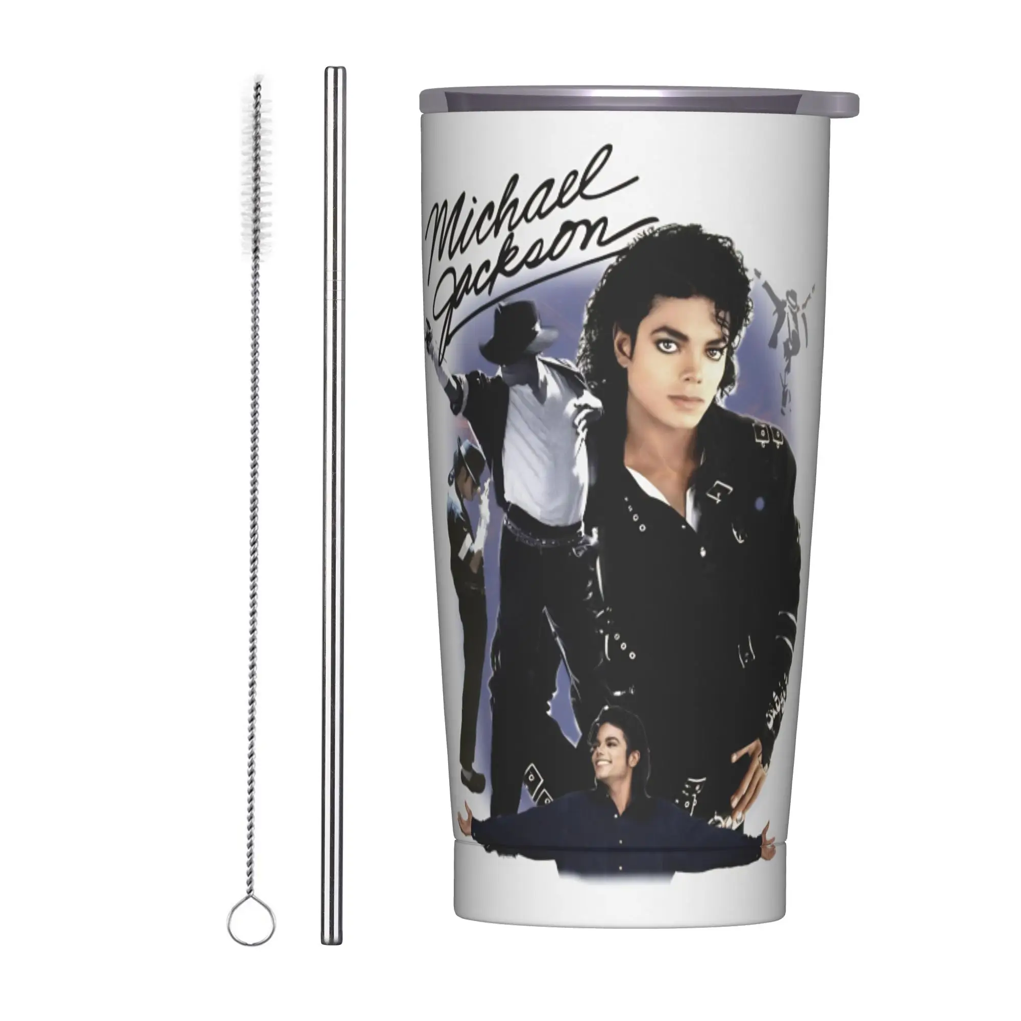 Singer Michael Jacksons MJ Tour 2026 Insulated Tumbler with Lid  Vacuum Coffee Mugs Outdoor Portable Car Bottle Cups 20oz