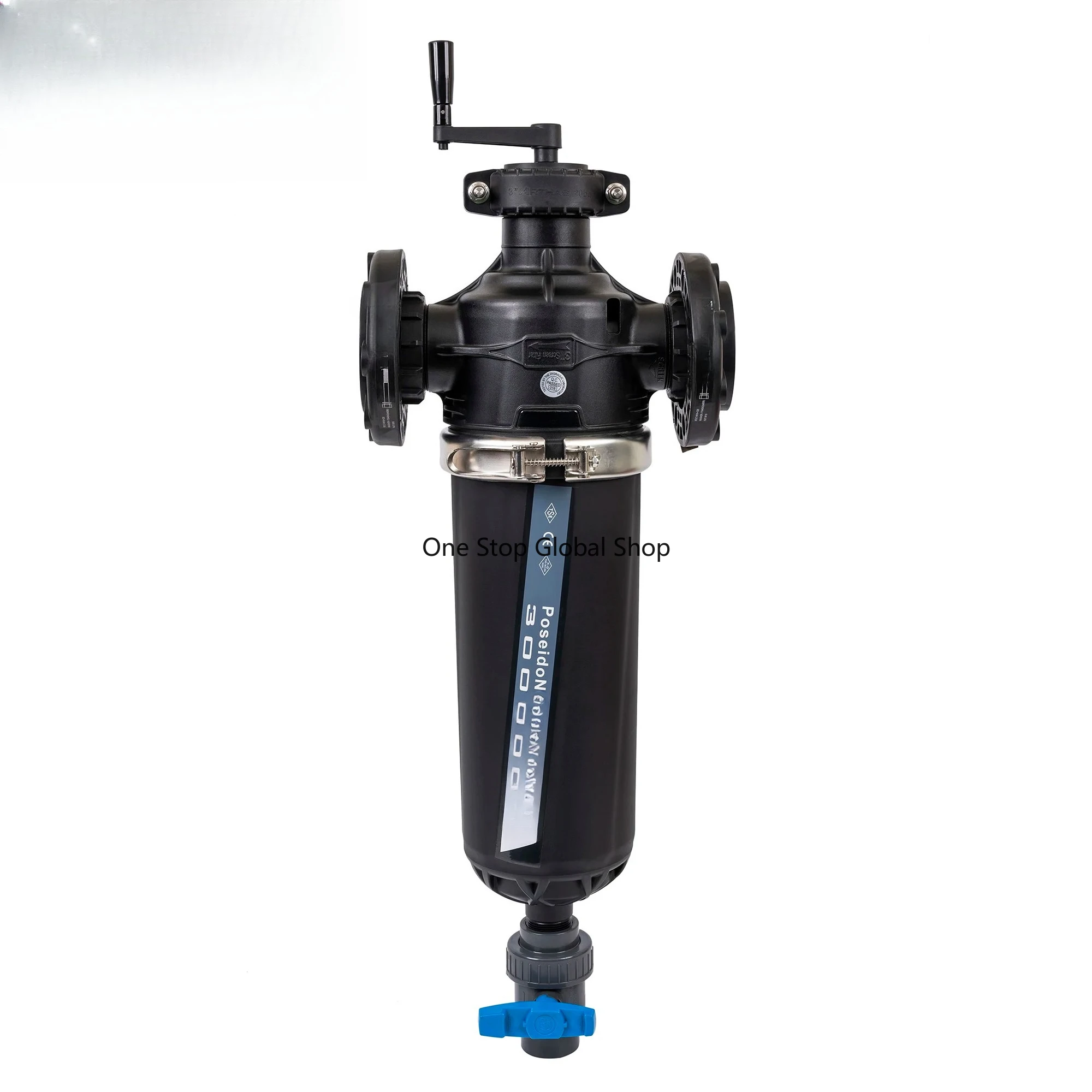 

Applicable in agriculture, semi-automatic hand cleaning screen filter system for drip irrigation