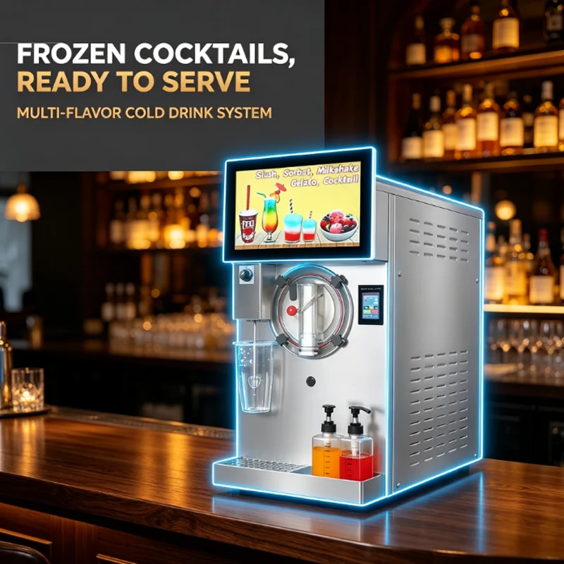 The Most Popular Frozen Beverage Machine Ice Coffee Machine Margarita Machine Stainless Steel Can Ice Cream Machine