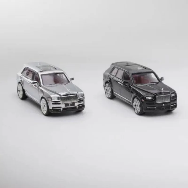 

Small Cart SCA 1:64 Cullinan black electroplated alloy car model