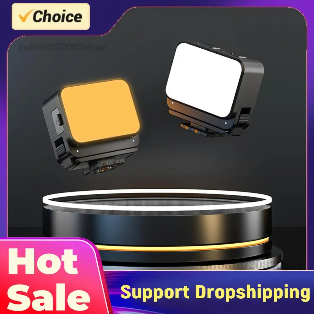 LED Video Light Rechargeable Vlogging Light Selfie Light for DJI Osmo Pocket 3 Camera Accessories