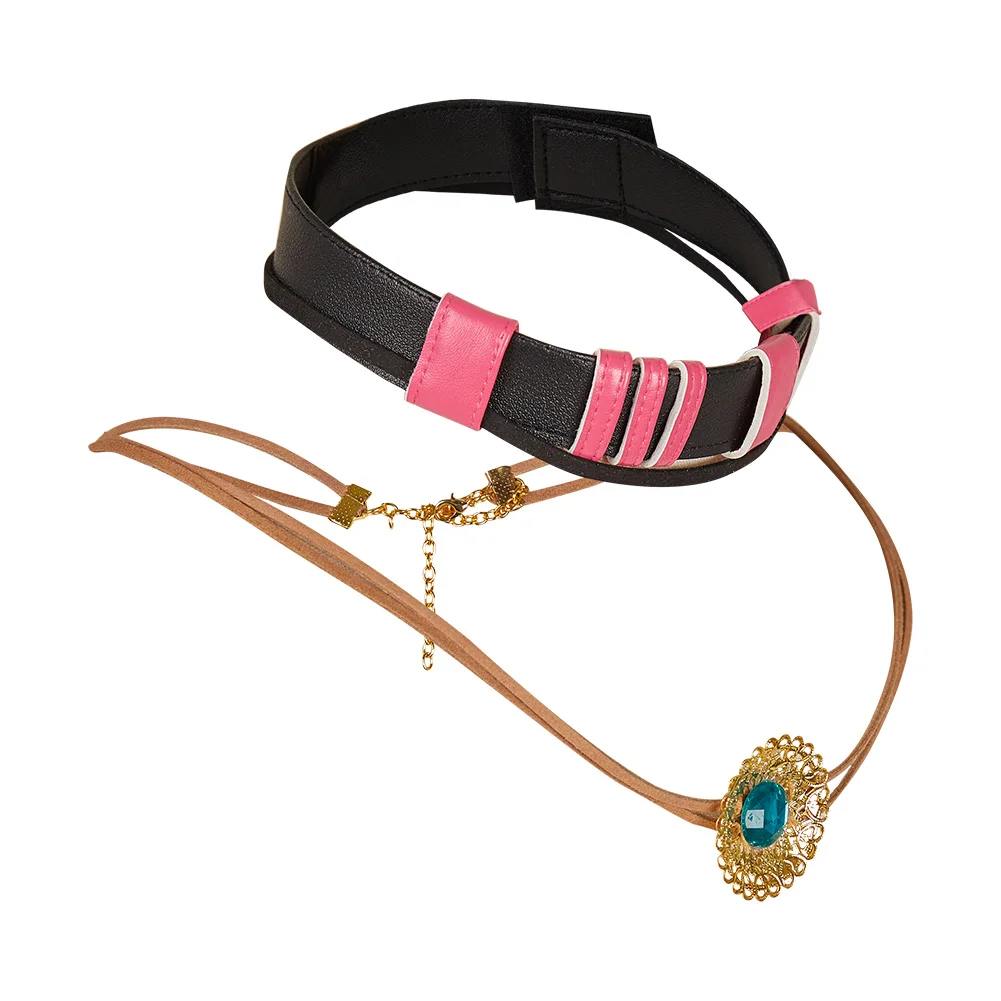 Juego Arcane Lol Powder Jinx, collar para mujer, disfraz para niñas, accesorios para trajes, accesorios de juego de rol para fiesta de Carnaval y Halloween