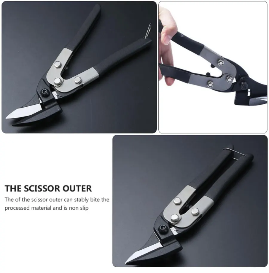 مقص القصدير المقاوم للصدأ القصاصات أداة القطع الصناعية الحديد المضادة للانزلاق مقص أدوات الحدائق الصلب #2