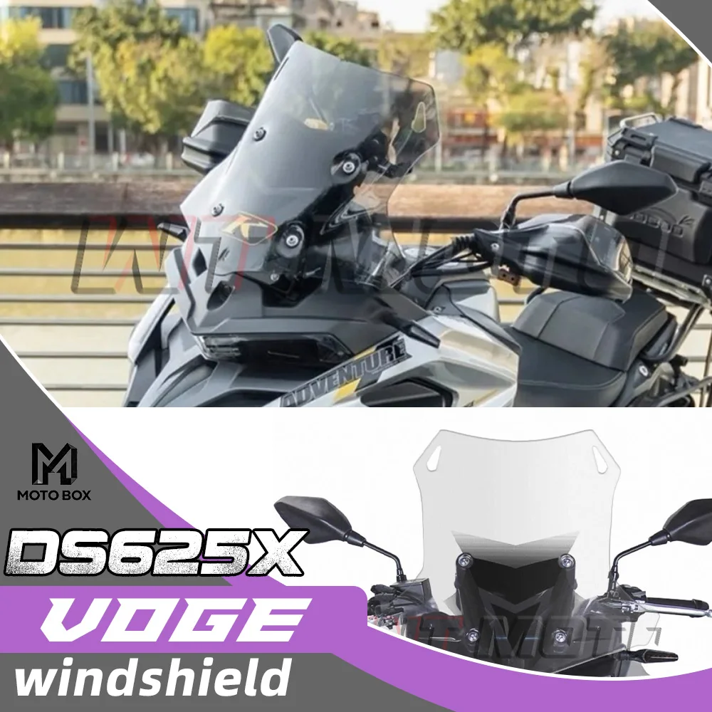 

VOGE DS625X front windshield, DS625, DS625DSX, D625SX windshield heightened and widened.