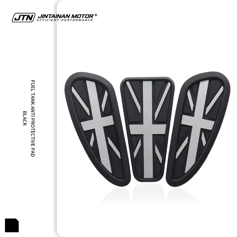 JTN T100 T120 790 Enfield Tank Pad Protector Motorcycle Non-slip Waterproof Tank Rubber Sticker For BOBBER STREET TWIN 900