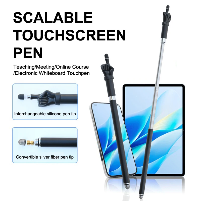 تلسكوبي مؤشر التدريس قضيب إصبع التدريس عصا القلم شاشة القلم لباد مدرسة مكتب لوازم القراءة #6