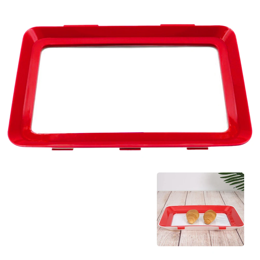 Reusable Refrigerator Food Storage Container Stackable Flat Skinny Stack Containers Detachable for Store Vegetables/Fruits/Meat