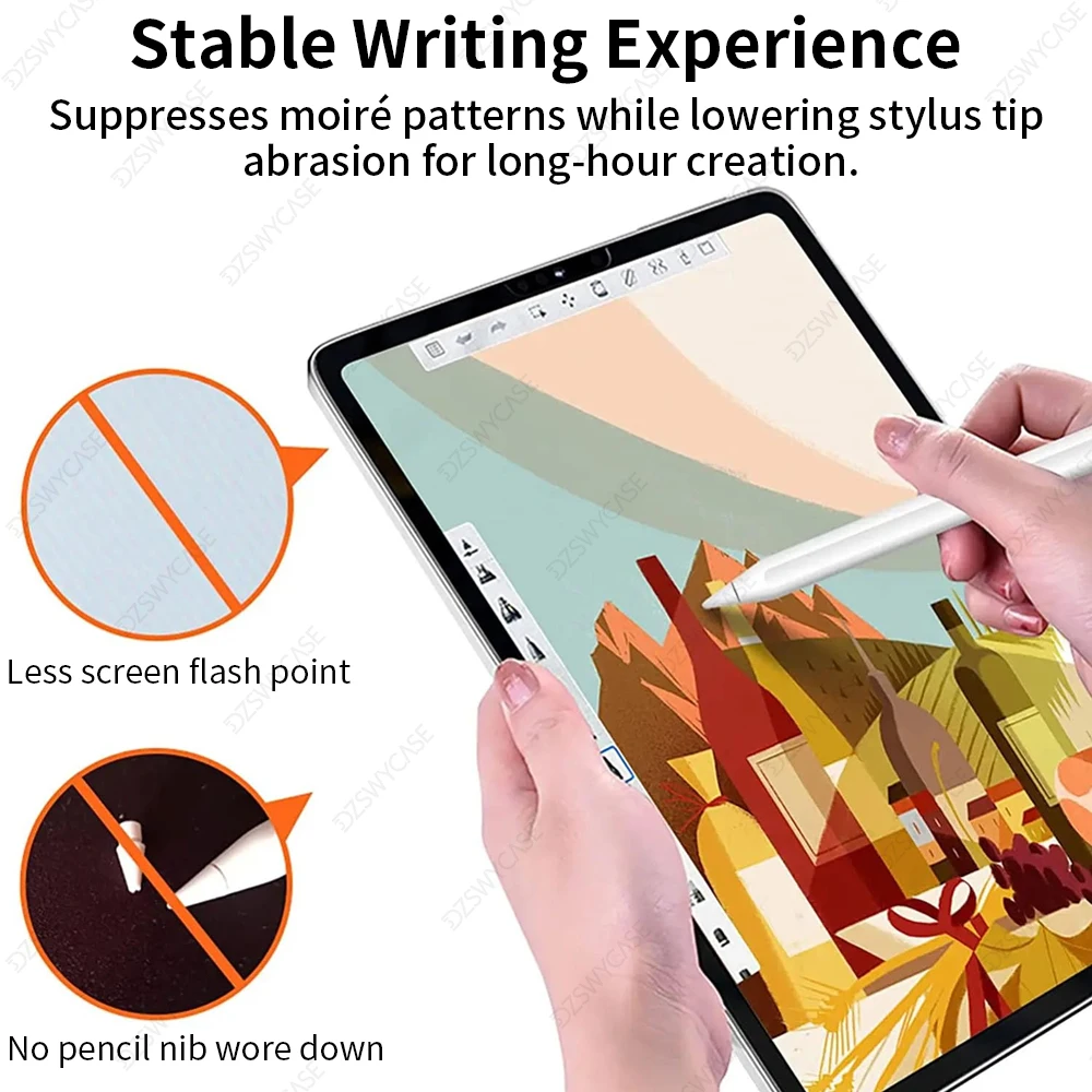 3 Pcs Xiaomi Pad 8/8 Pro Screen Protectors Paper Feel Film For Mi Pad 7s/6/5 11inch 11.2 Redmi Pad 2 SE 9.7 11 8.7 Matte PET view 3