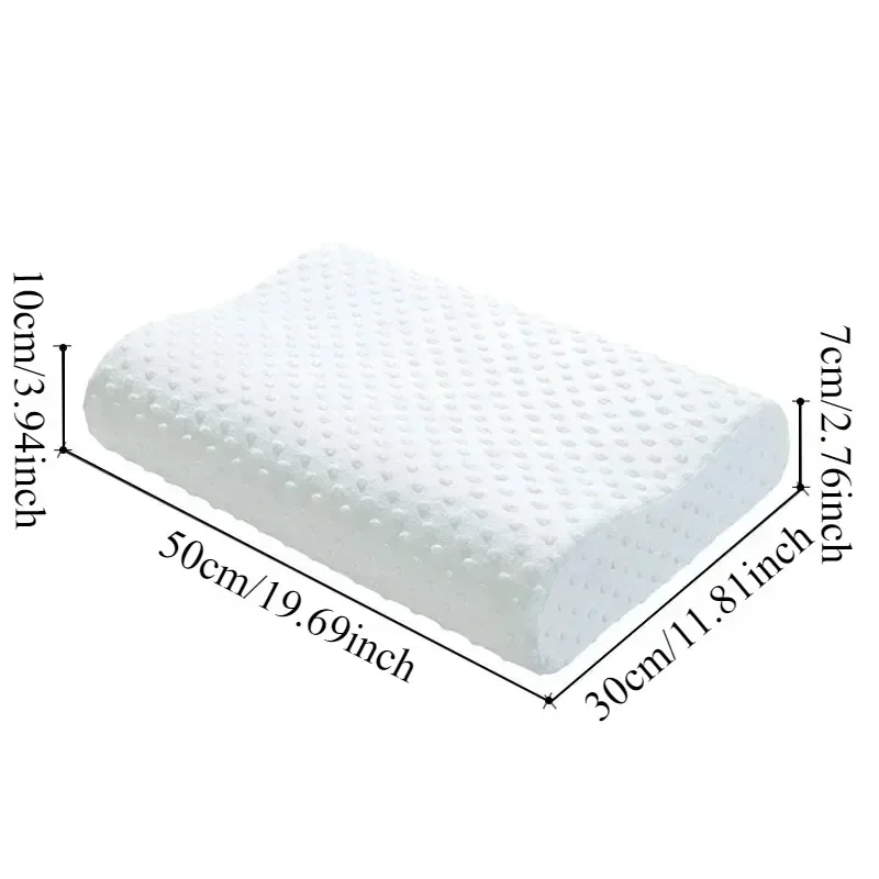 1PC Sleeping Memory Foam Pillow Cervical Massage Pillows Natural Orthopedic Pillow Home Supplies Replacement with Pillow Cover