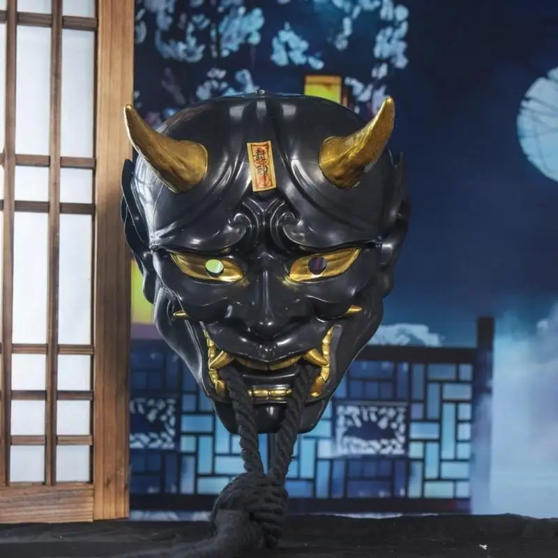 

39BB Japanese Mask Demons Mask Scary Mask Halloween Costume Mask Party Mask