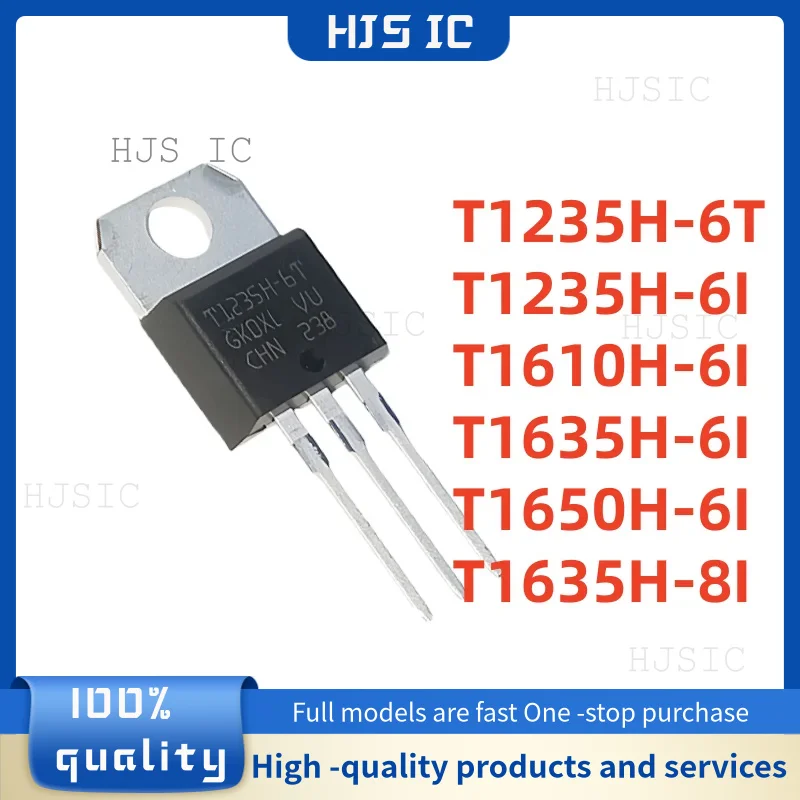 5PCS 100% NEW T1235H-6T T1235H-6I T1610H-6I T1635H-6I T1650H-6I T1635H-8I TO-220 T1235H T1635H T1610H T1650H In Stock