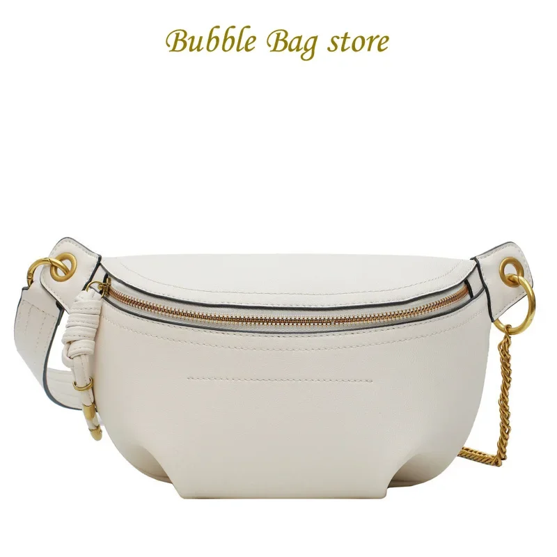 Women Waist Packs White Purse Leather Fanny Letter Belt Bags Shoulder Messenger Female Wallet Fashion Chest Crossbody Bag Pouch
