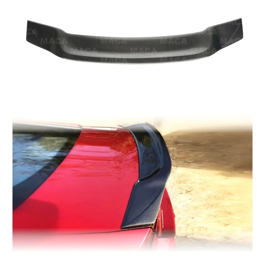 Premium Carbon Fiber R Style Rear Spoiler Duckbill Ducktail Trunk Wing For Mazda 3 Sedan 2020-2023