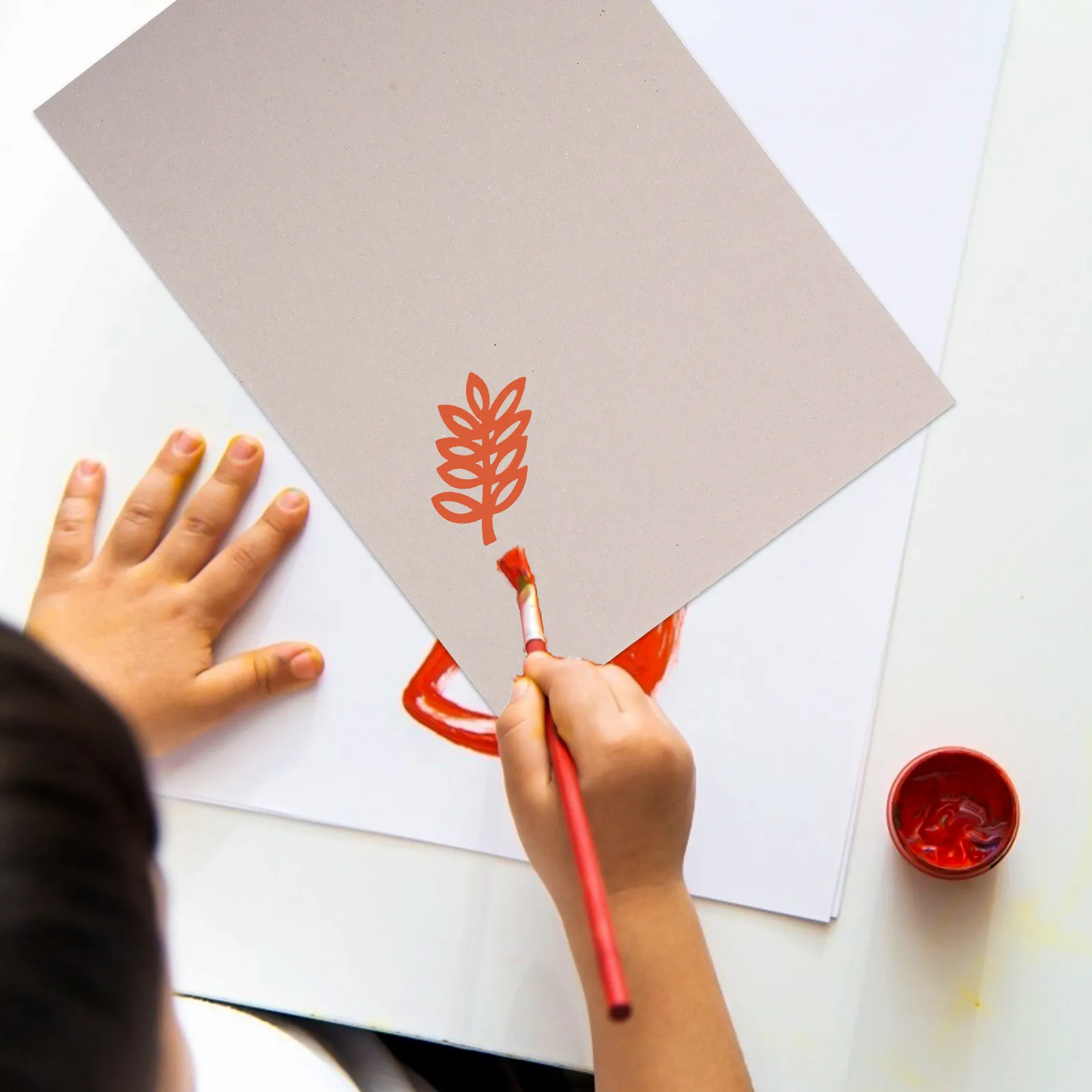 

5 шт. утолщенного серого картона формата А3, двусторонний, для рукоделия и поделок