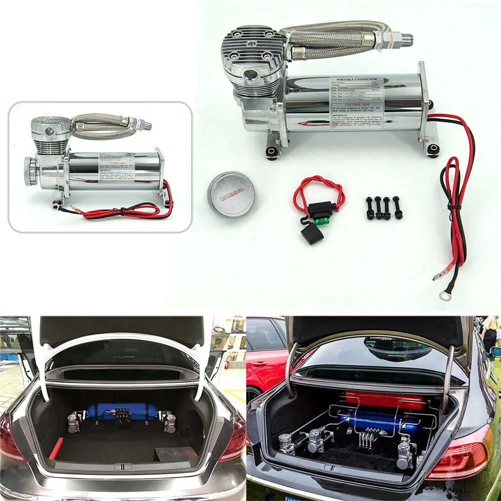 12V  200 PSI OUTLET 1/4 car air suspension pump