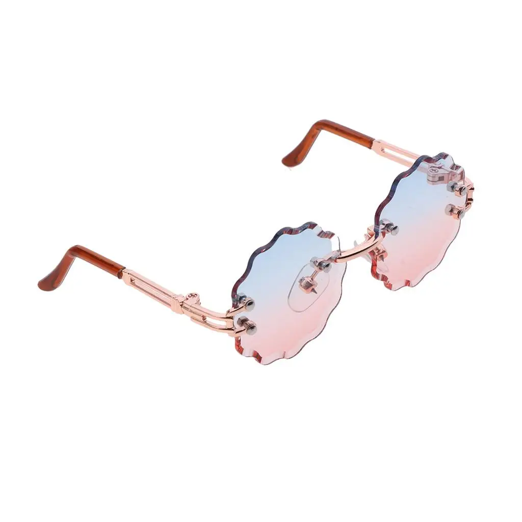 

Солнцезащитные очки для кукол Blythe, металлическая оправа, аксессуар для 12-дюймовых кукол, для модных кукол и нарядов.