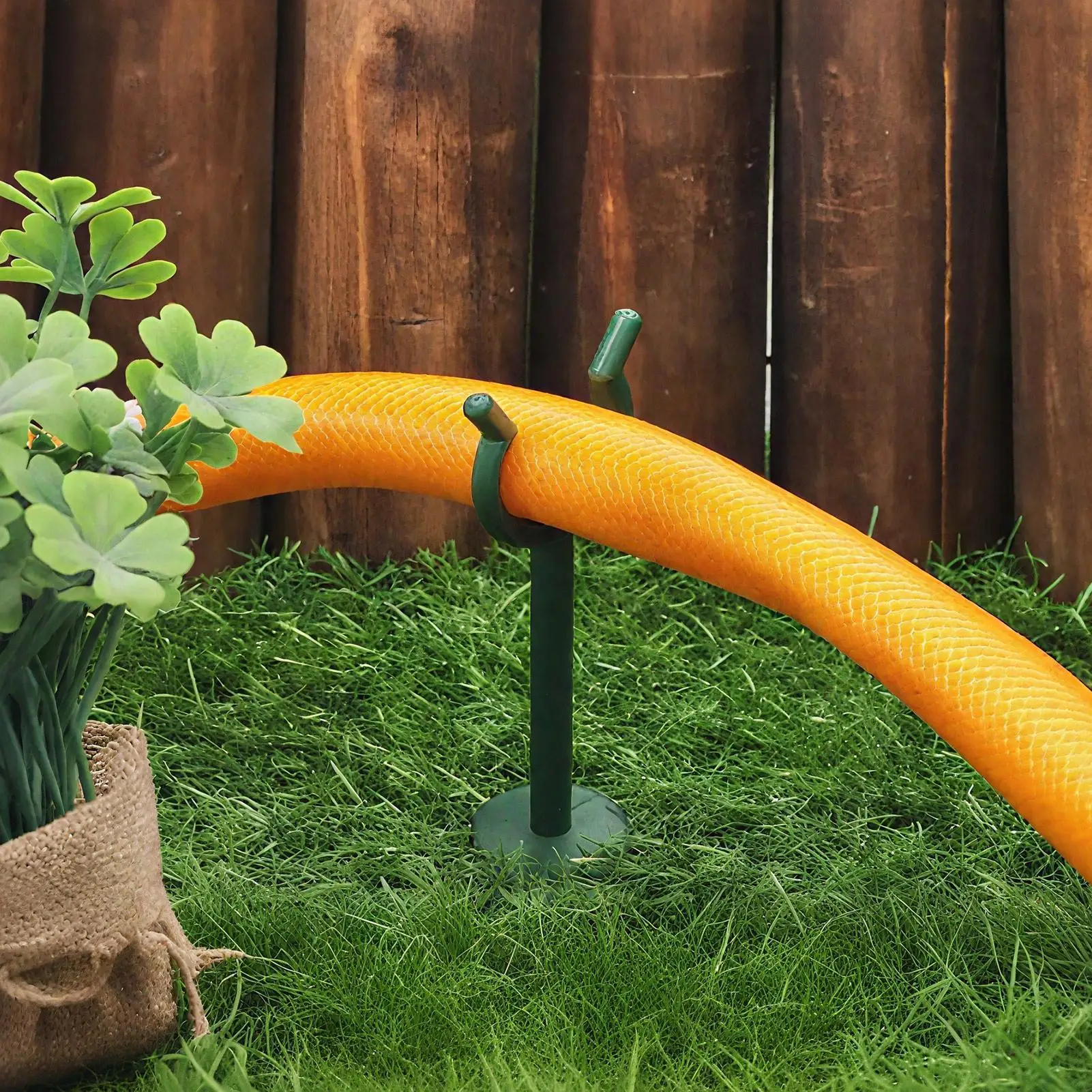 Hose Guide 100-Pieces Plant Protection Holder Garden Hose Guide Stake for Outdoor Outside Lawn Backyard RV Garage House