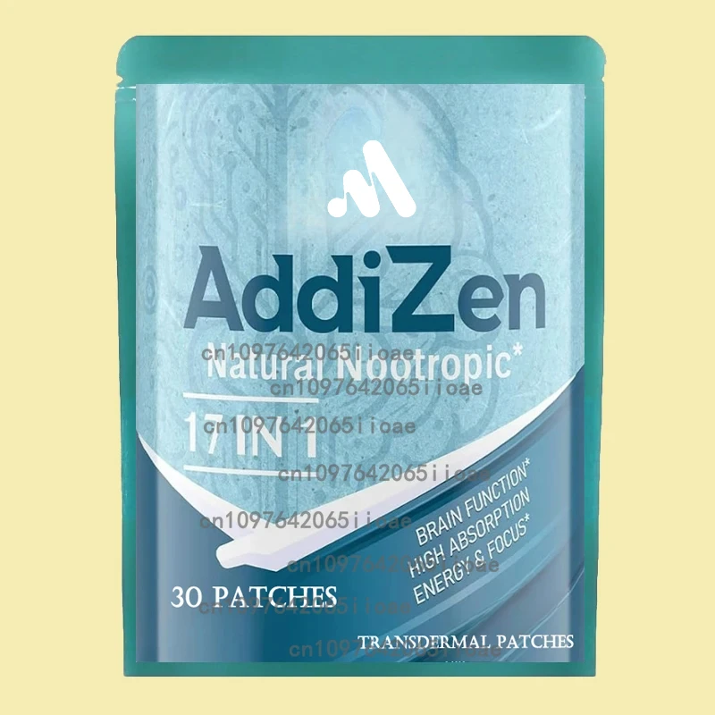 

30 патчей Focus 17 в 1 Transdermal Patches Brainor Memory и Focus с L-Theanine, витамин B6 и B12
