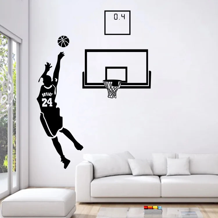 Sports Theme Wall Decals Basketball Star Stickers For Livingroom And Boy`s Room The Miraculous 0.4s Lore Of 1605