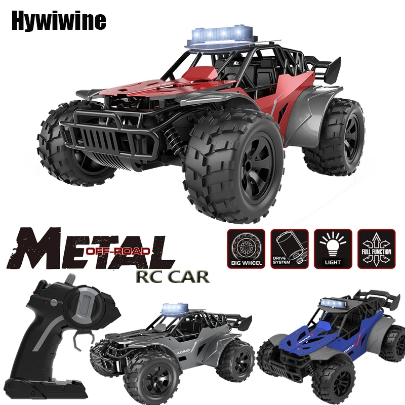 Rc-Autos mit Licht, 20 km/h, 2,4 G, Hochgeschwindigkeits-Rennwagen, ferngesteuertes Auto, Fahrzeug, LKW, Gelände-Kletterauto, auf einem Schild, Spielzeug für Kinder