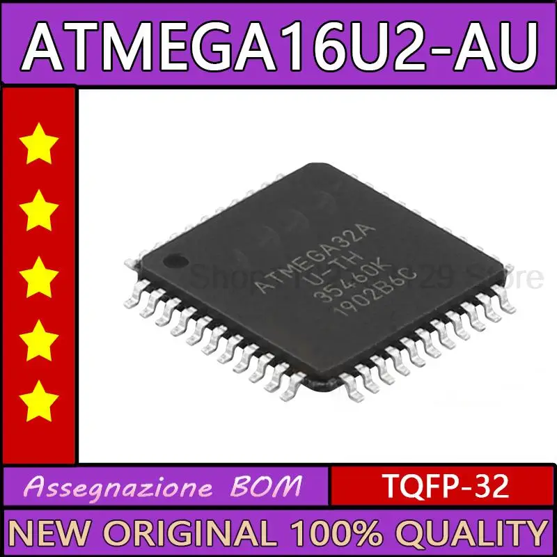 

10PCS Original ATMEGA16U2-AU TQFP32 ATMEGA16U2 Microcontroller TQFP-32 Chip ATMEGA16U2 AU