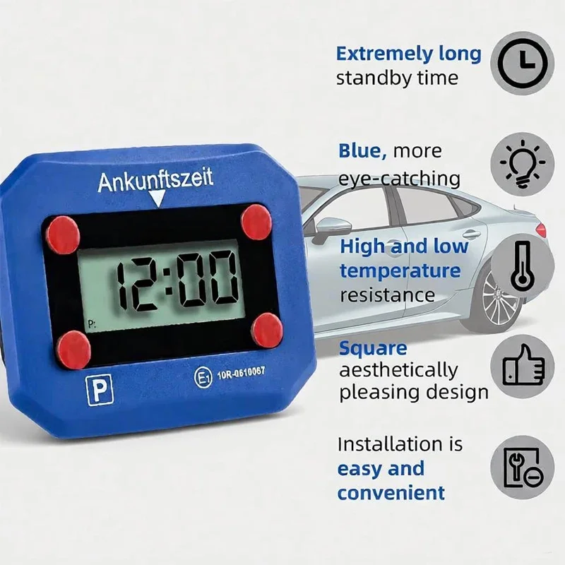 Car Digital Parking Timer Elektronische Digitale Parkscheibe Parkuhr Mit E1 Zulassung Car Parking Discs Protection Accessories