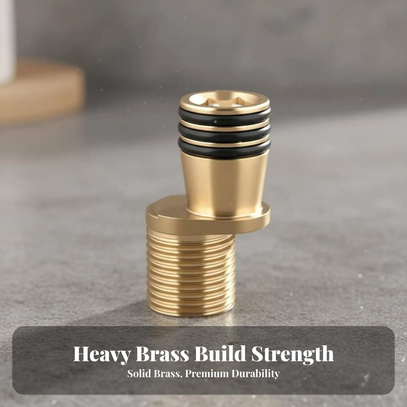 Thickened Brass Shower Head Base Pressure Resistant Filtered Eccentric Connector for Shower System Set