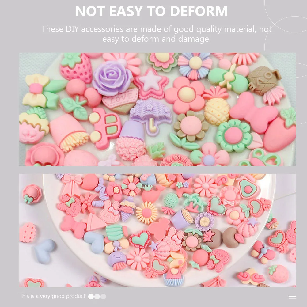 50 stücke Telefon Fall Diy Ornament Harz Dekor Zubehör Kleine Handwerk Diy Prop Kopfschmuck Dekoration Handwerk Machen Liefert Schmuck