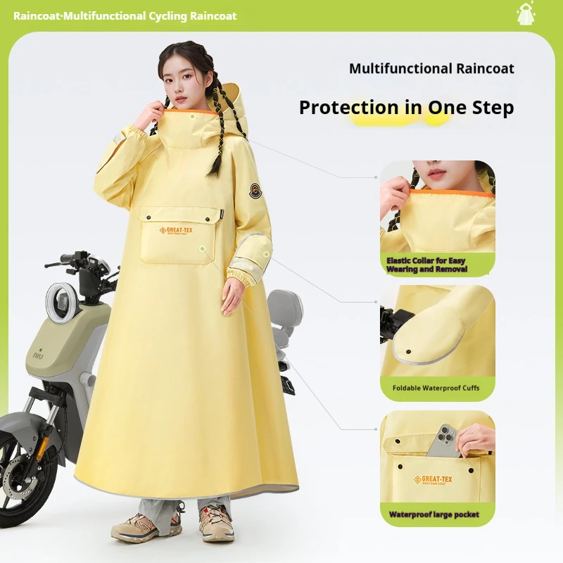 Cute Kids Waterproof Raincoat with Backpack Position Dinosaur & Unicorn Design Children's Rain Poncho Student RainWear