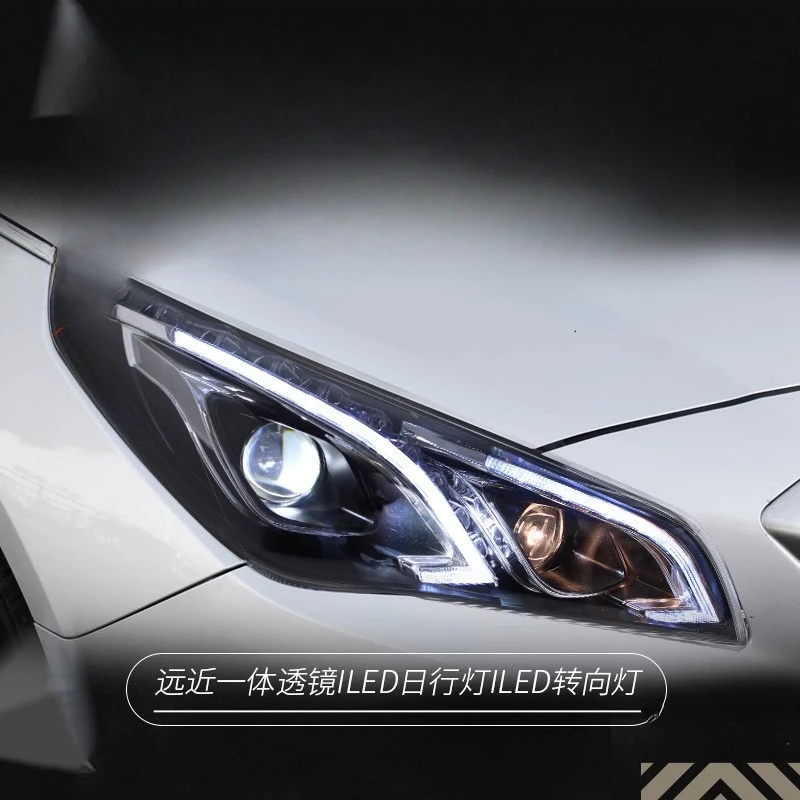 Suitable for Hyundai Sonata 9 Headlight Assembly, Sonata 9 Modified LED Daytime Running Lights, Turn Signal Lights, Lens Xenon H