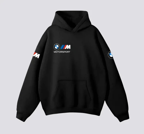 BMW M Motorsport Sudadera estampada Sudadera con capucha Car Sport Fan BMW Driver Suéter de estilo clásico acogedor Cuello redondo Elija entre muchos colores