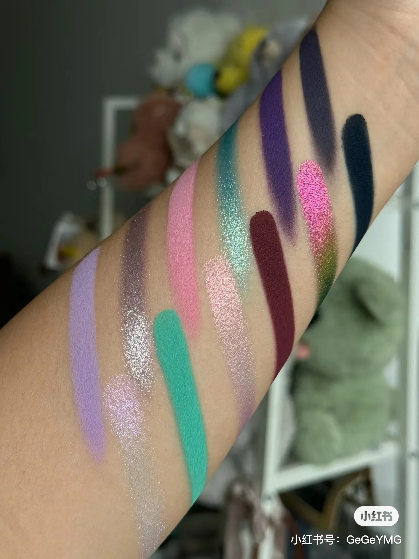 Anthemy Hintergrund beleuchtung Schmetterling 12 Farben matte Perle Chamäleon Lidschatten-Palette