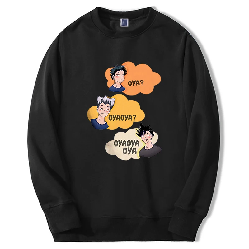 

Haikyuu Anime Hoodie For Men Women Fly High Funny Graphic Sweatshirts Casual Long Sleeve New Anime Clothes Harajuku Moletom