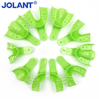 10pcs/Set JOLANT Dental Plastic Impression Trays Perforated Autoclave Tooth Holder Adult and Children Dentistry Clinic Materials