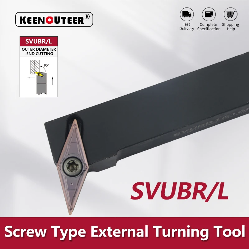 Ferramenta de Torneamento Externo Svubr Svubl Barra de Corte Cnc Torno Barra de Giro Titular Svubr1212 Svubr1616 Svubr2023 Svubr2525