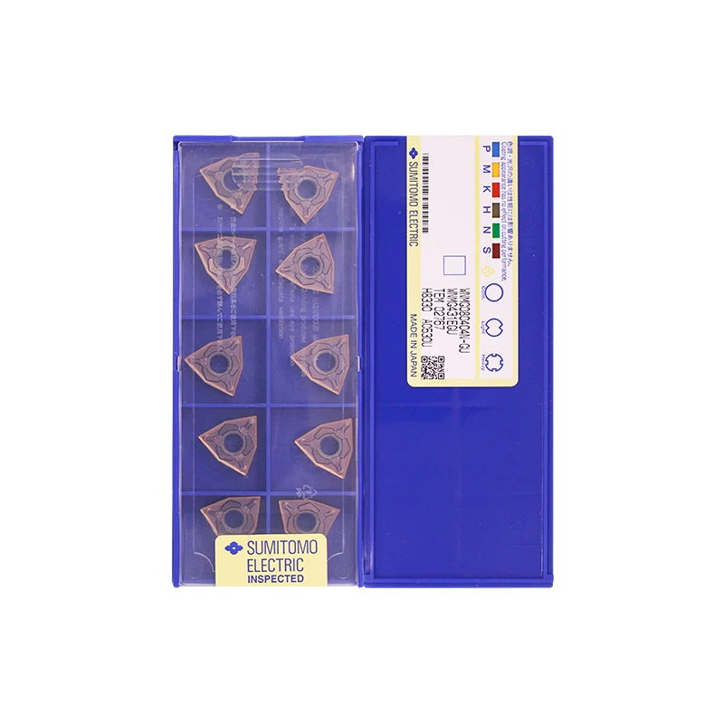 10pcs Sumitomo WNMG Turning Inserts WNMG080404N-GU/SU AC530U AC520U AC510U CNC Lathe Carbide Cutting Tools