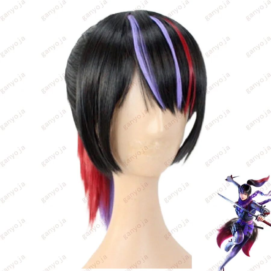 

TEK KEN 7 Kunimitsu Cosplay Costume Headwear Prop Wig Highlight Dyeing Hair