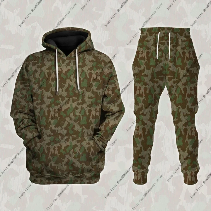 Popular Camouflage Hunting Animal 3D Print Hoodies Suit Man Woman Tracksuit Pants 2pcs Sets Kids Pullover Cosplay Hoodie