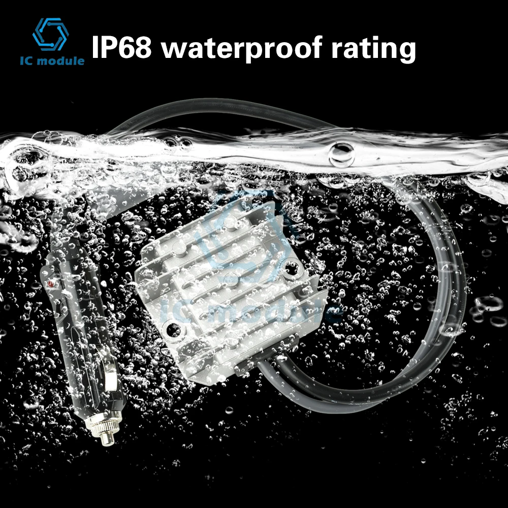 DC 12V/24V to 30V 3.5A Mini DC Step-Up Boost Converter with Cigarette Lighter Plug for RV Truck Car Van Waterproof Power Supply