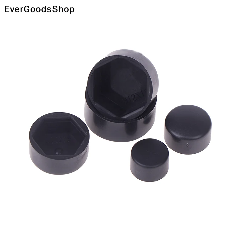 New 20pcs Hexagonal Nut Flat Head Plastic Protective Cap External Hexagonal Screw Low Head Decorative Cap Dust-Proof Cover