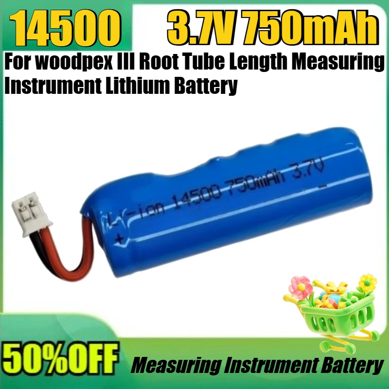 

New 14500 3.7V 750mAh For woodpex III Root Tube Length Measuring Instrument Lithium Battery 14500 750mAh 3.7v