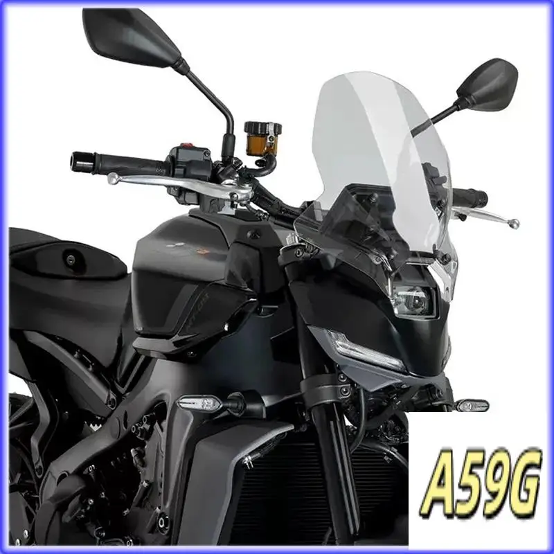 

G9-Motorcycle Front Heightening Windshield Windscreen Wind Deflectors Fairing For Yamaha MT-09 MT09 SP 24-25