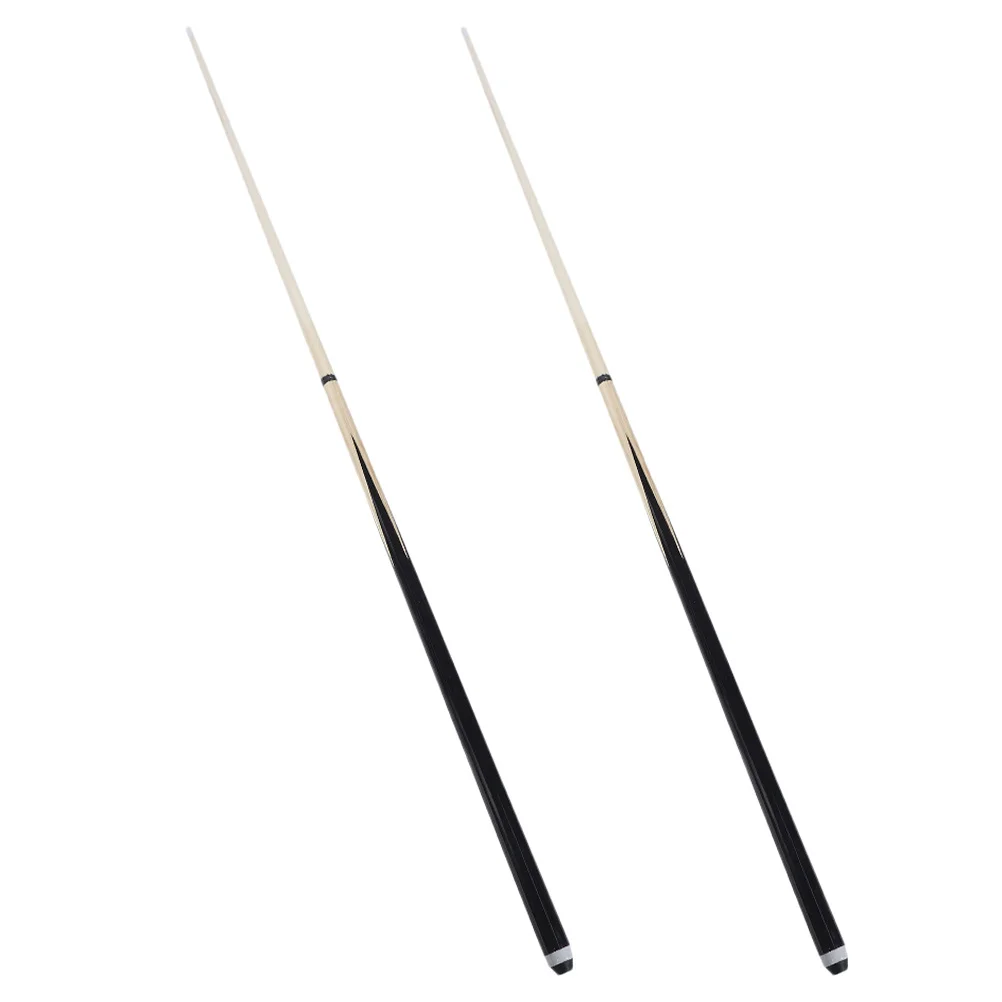 

2pcs Wooden Pool Stick Long Billiard Cue For Adult Players Durable Modern Stylish Wood Pool Table Stick Long Cue