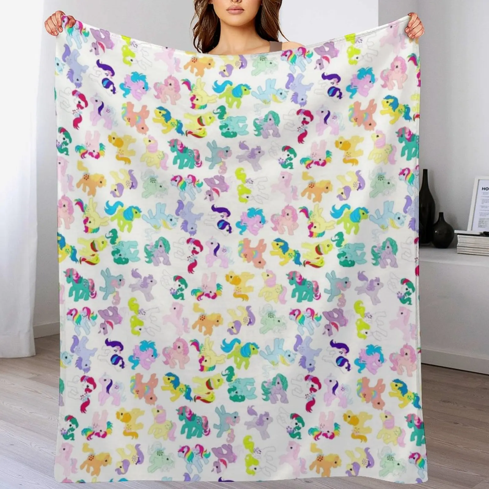 

MLP All Over Me Throw Blanket Luxury Thicken Sofa Luxury Designer Warm Blankets