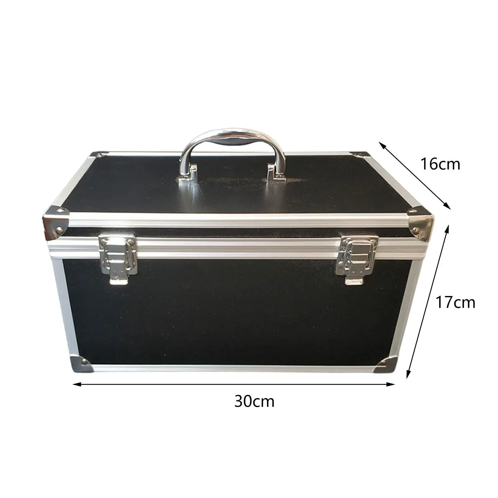 Protective Toolbox Large Space Waterproof Small Parts Chest Hard Shell Carrying Case for Outdoor Household Home Workplace Garage