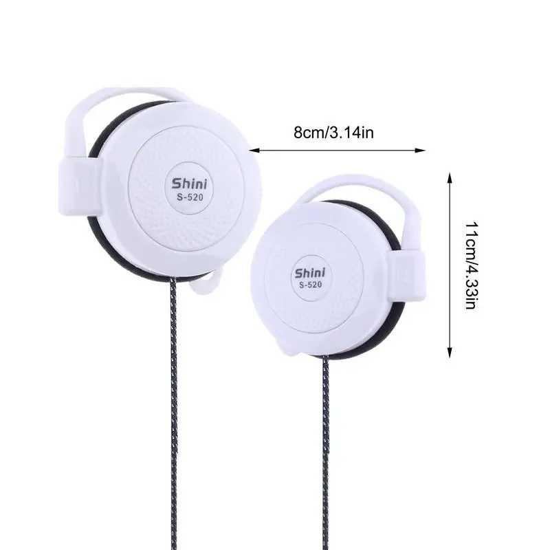 Untuk Shini S-520 3.5Mm Stereo Mp4 Ear-Hook Game Olahraga Santai Ponsel Universal Ear Hook Headset Kawat Earphone Olahraga